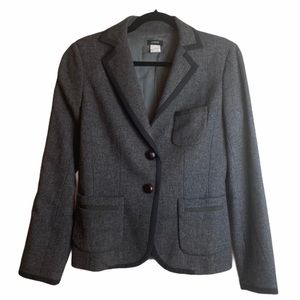 J. Crew Gray Tweed Wool Blazer Jacket